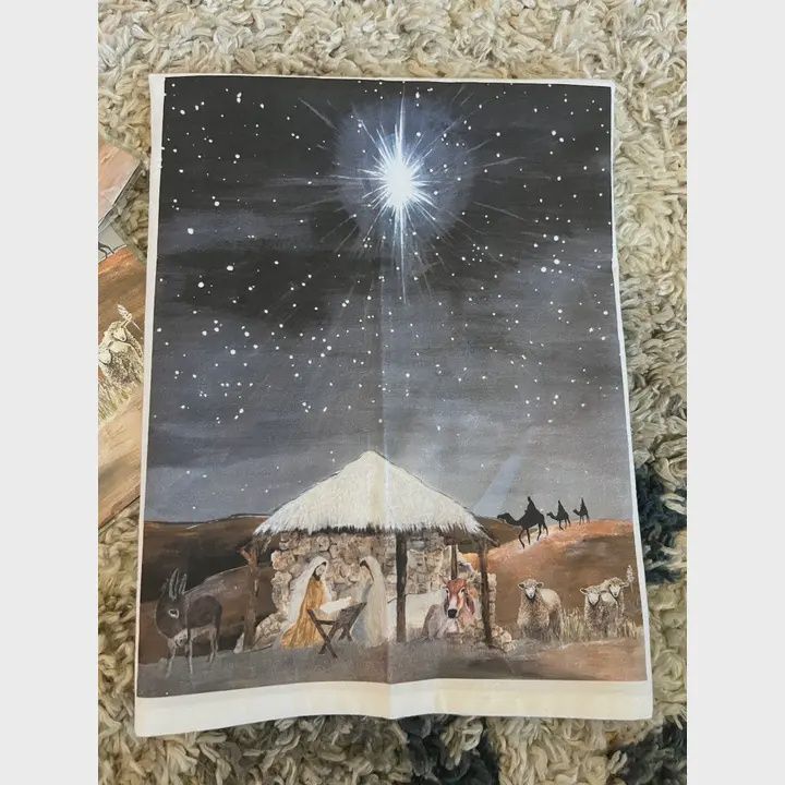 DOLLY ESTELLE TEA TOWEL - THE NATIVITY