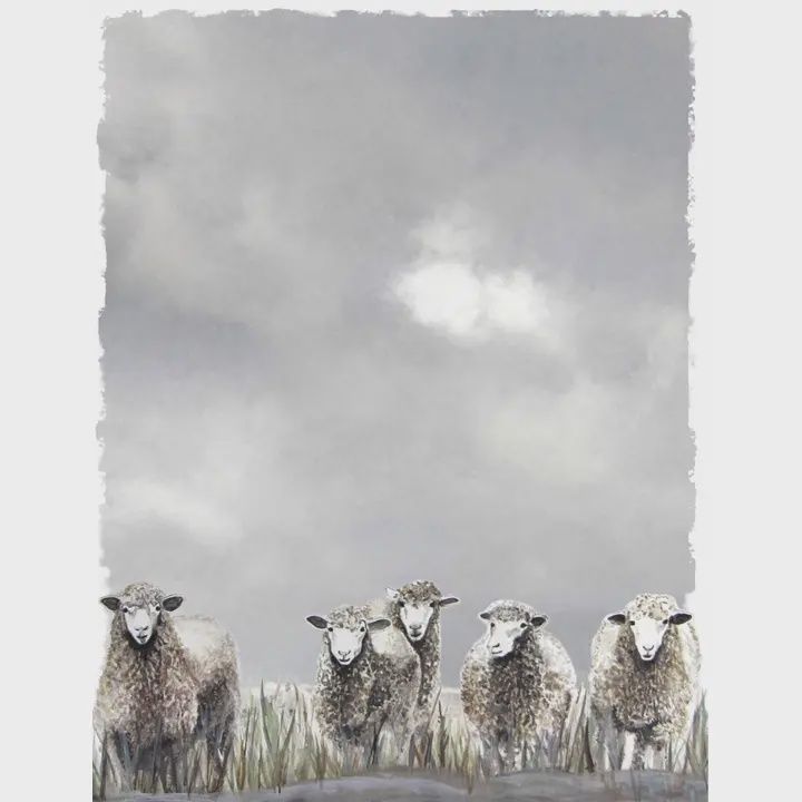 DOLLY ESTELLE TEA TOWEL - NATIVITY SHEEP