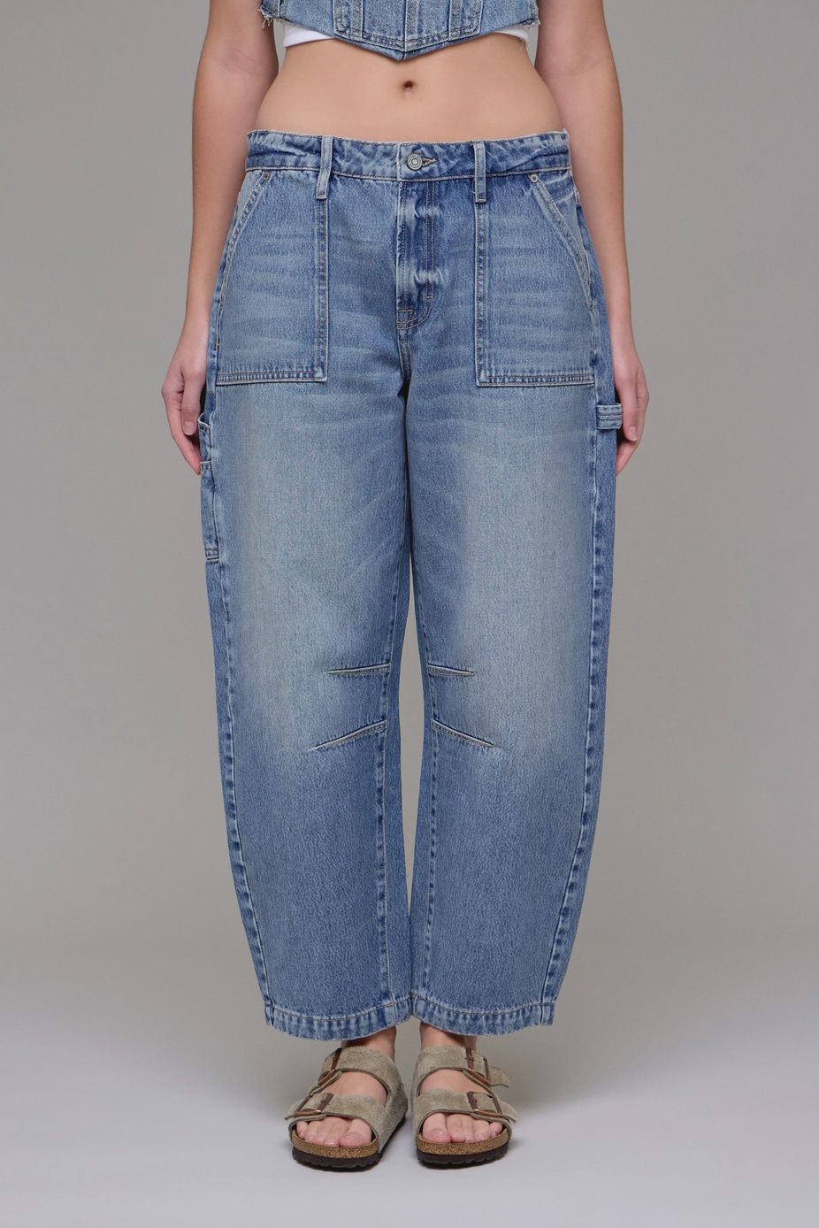 HIDDEN WOMEN'S SAMMIE CROPPED BARREL FIT JEAN