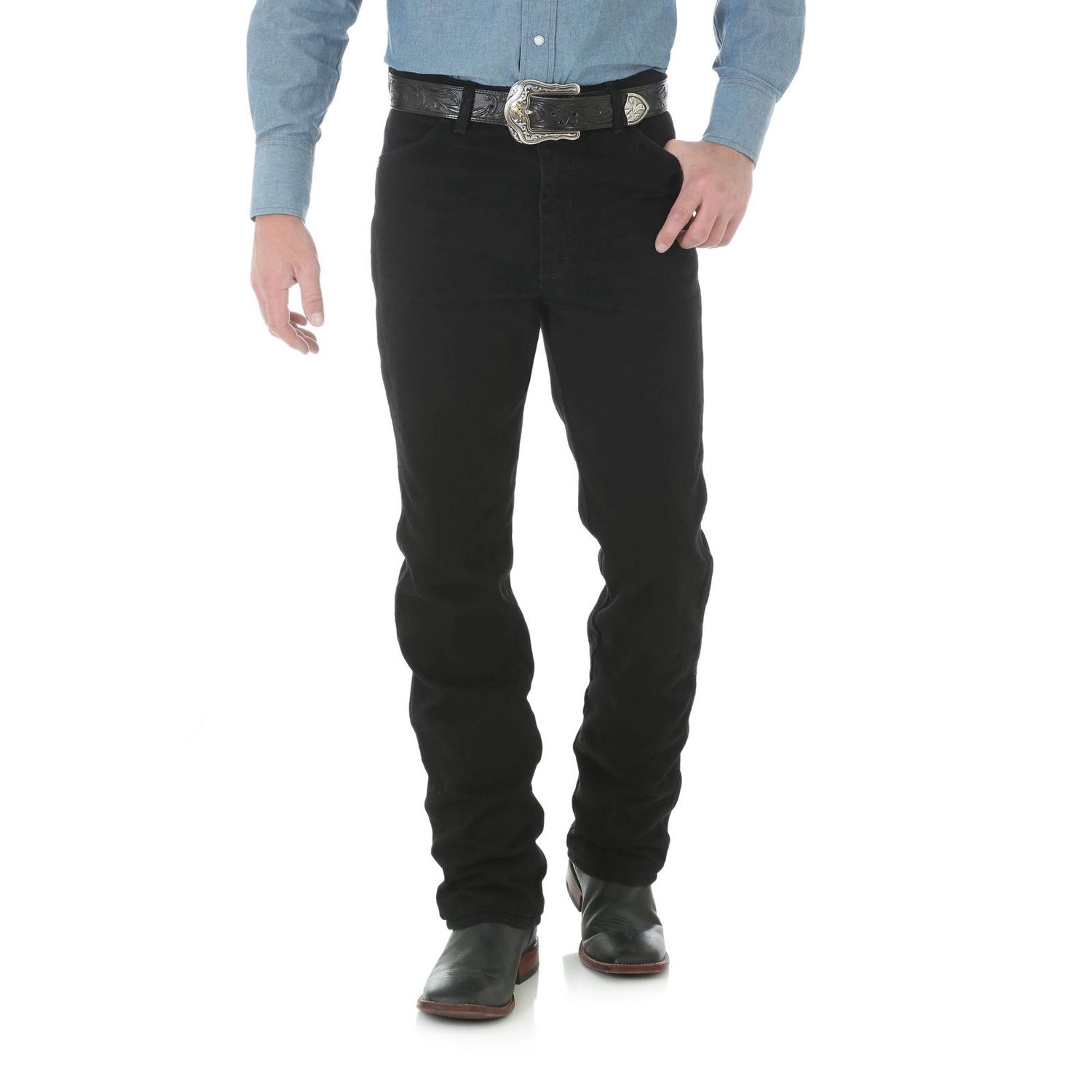 WRANGLER MEN'S COWBOY CUT SLIM FIT JEAN - BLACK
