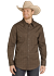 ROCK &amp; ROLL DENIM MEN'S LONG SLEEVE MEDALLION PRINT PEARL SNAP SHIRT - DARK BROWN