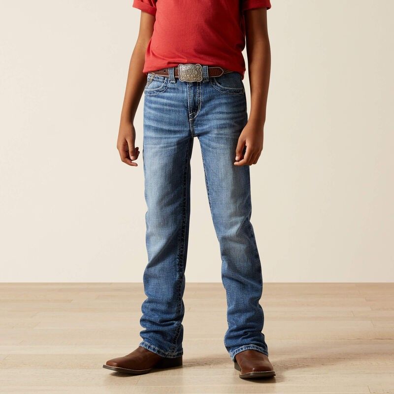 ARIAT BOYS' B4 RELAXED AUGUST BOOTCUT JEAN