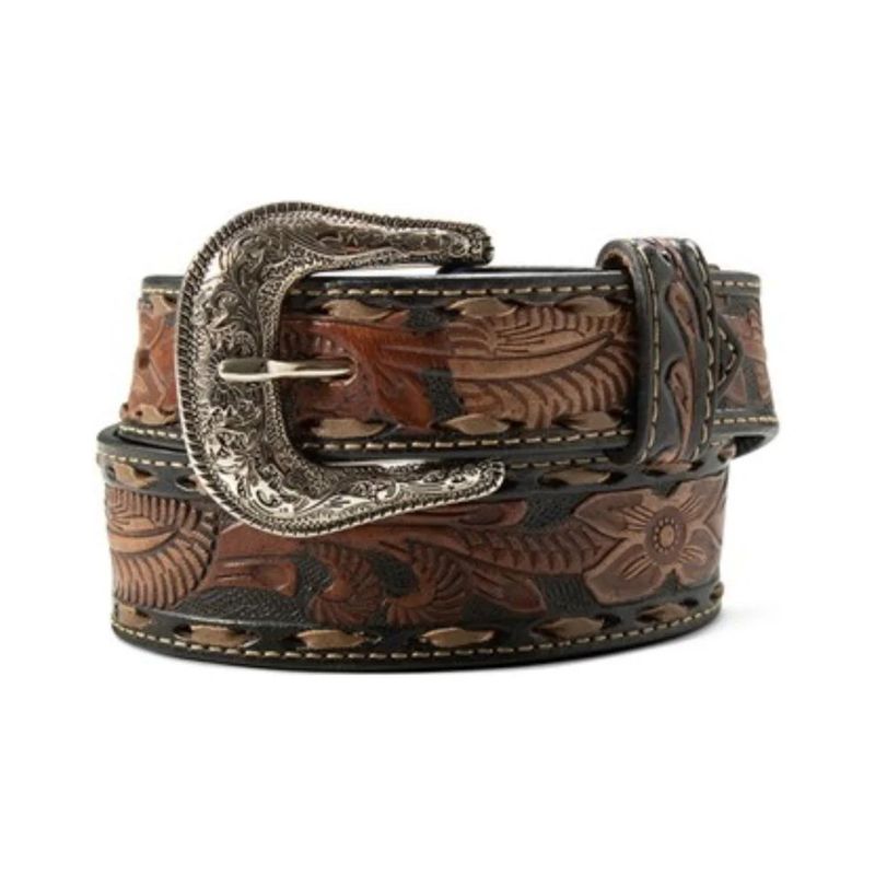 ARIAT BOYS' TOOLED LEATHER BELT