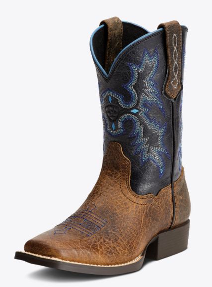 ARIAT KIDS' TOMBSTONE BOOT - EARTH/BLACK