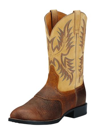 ARIAT MEN'S HERITAGE STOCKMAN BOOT - BEIGE