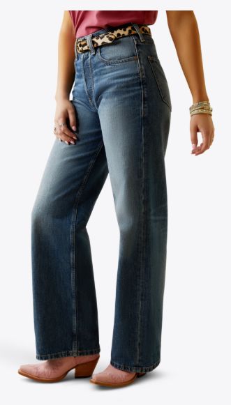 ARIAT WOMEN'S MOANA ULTRA HIGH TOMBOY WIDE LEG JEAN
