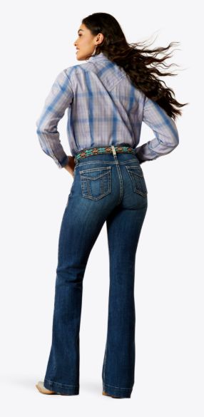 ARIAT WOMEN'S PAULA HIGH RISE SLIM TROUSER JEAN - ATHENA