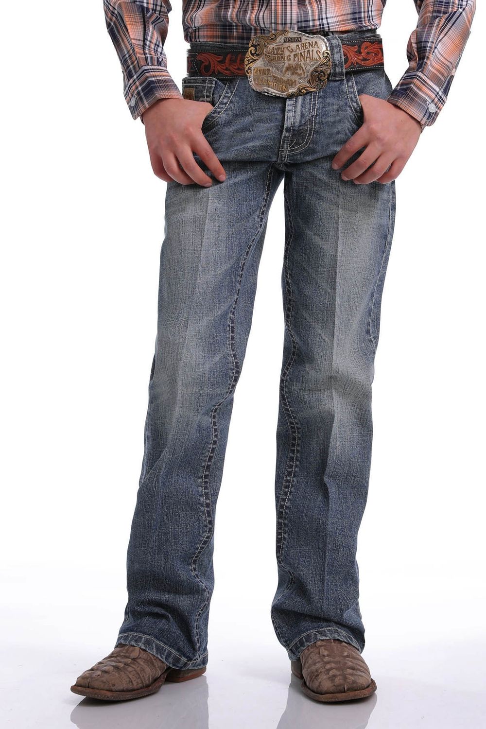 CINCH BOYS' ARENA FLEX SLIM FIT JEAN