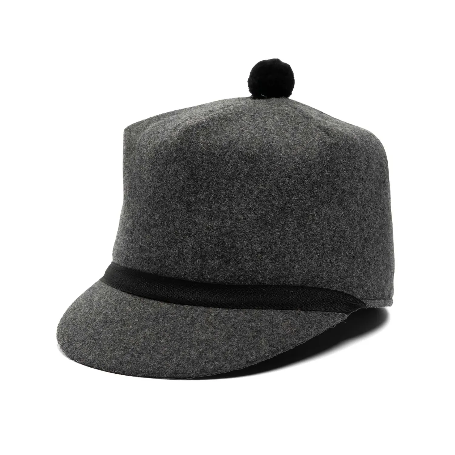 CROWN CAP MEN'S MELTON THREE QUARTER EARBAND STOCKMAN CAP
