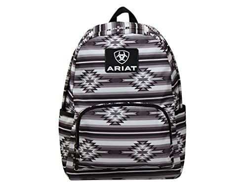 ARIAT AZTEC BACKPACK, COLOR: BLACK/GRAY