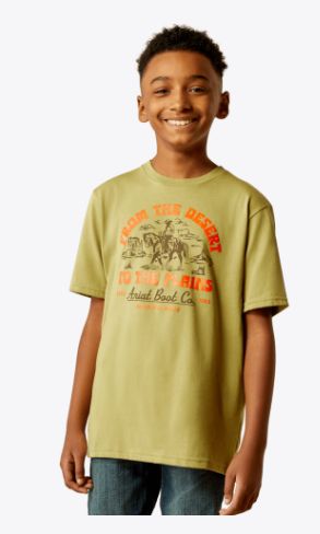ARIAT BOYS' DESERT TO THE PLAINS TEE ARIAT BOYS' DESERT TO THE PLAINS TEE