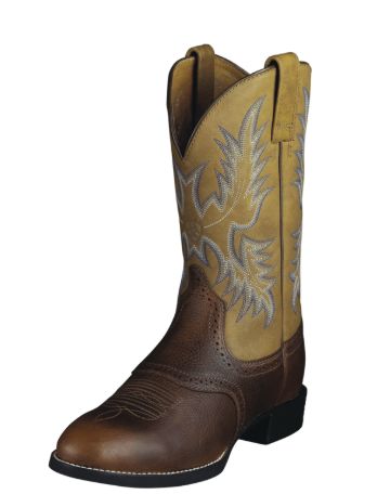ARIAT MEN'S HERITAGE STOCKMAN BOOT - BARREL BROWN
