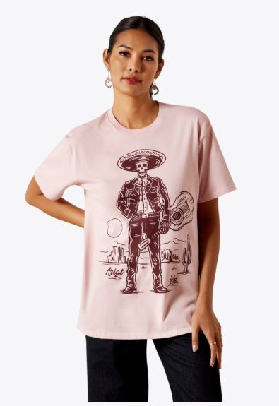 ARIAT WOMEN'S MARIACHI GRAPHIC TEE - DUSTY PINK