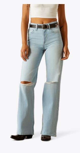 ARIAT WOMEN'S ZUMA ULTRA HIGH TOMBOY WIDE LEG JEAN