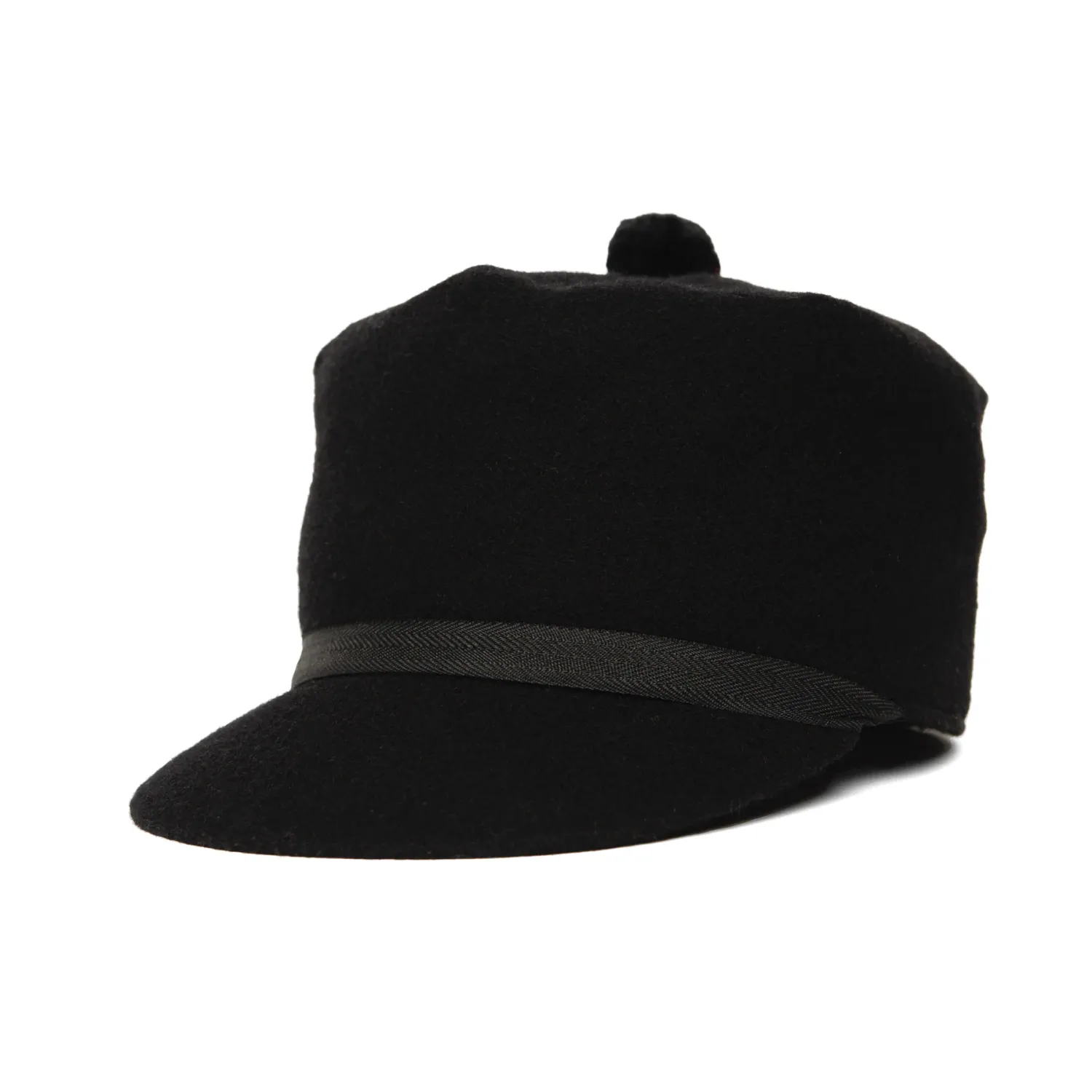 CROWN CAP MEN'S WOOL BLEND MELTON STOCKMAN CAP
