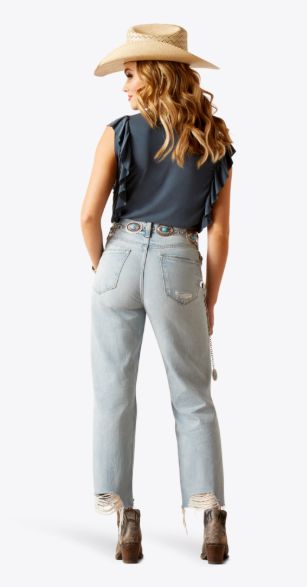 ARIAT WOMEN'S ULTRA HIGH RISE TOMBOY STRAIGHT JEAN