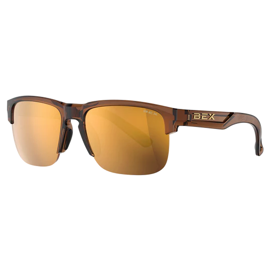 BEX SUNGLASSES - WILDBYRD, COLOR: CLEAR BROWN/BROWN/GOLD