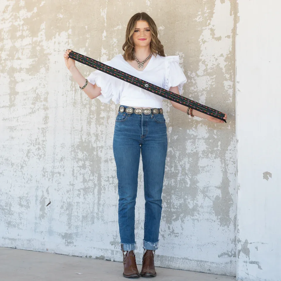 FRINGE SCARVES TWILLY, STYLE: BLACK FIESTA