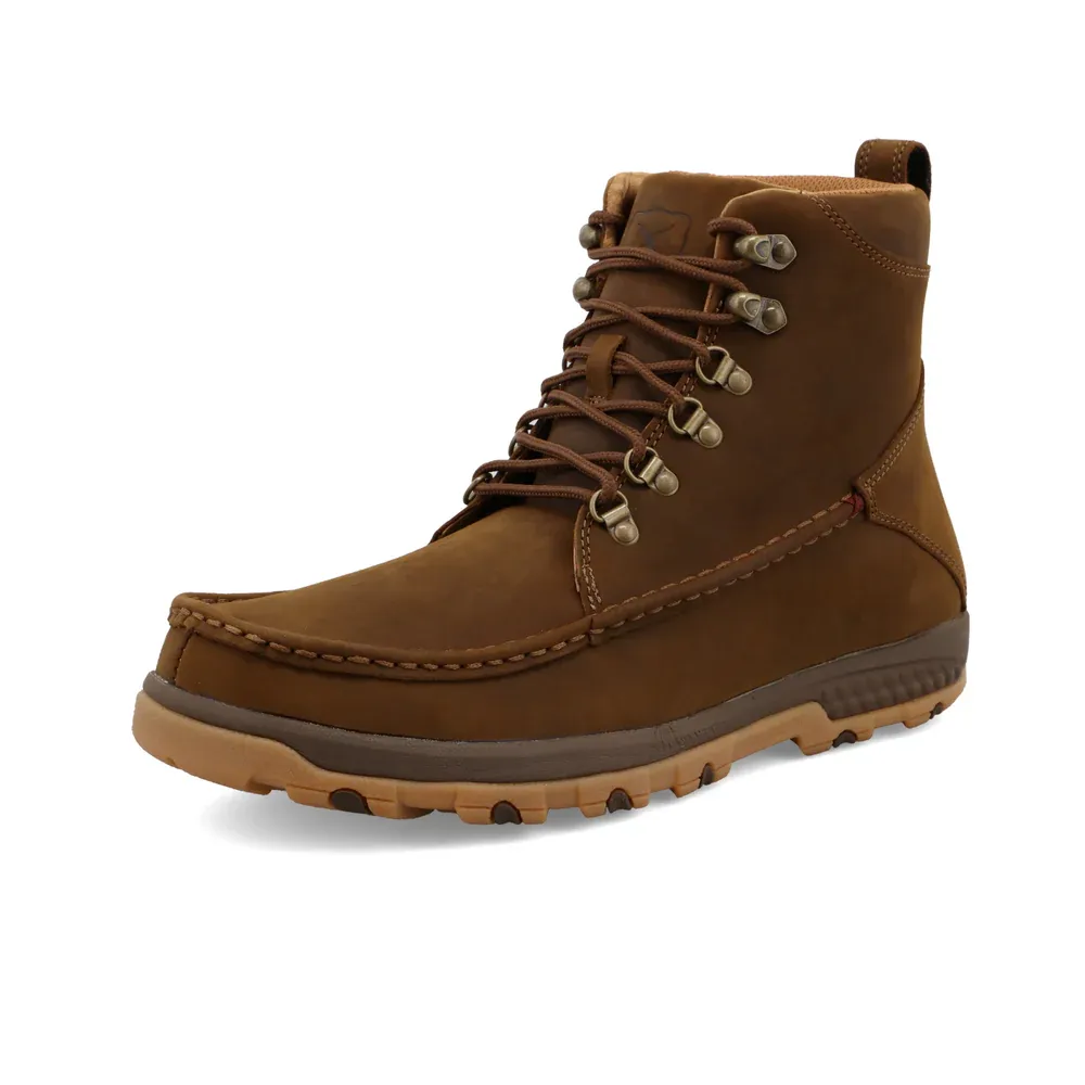 TWISTED X MEN'S 6"DRIVING MOCCASIN HIKER SHOE