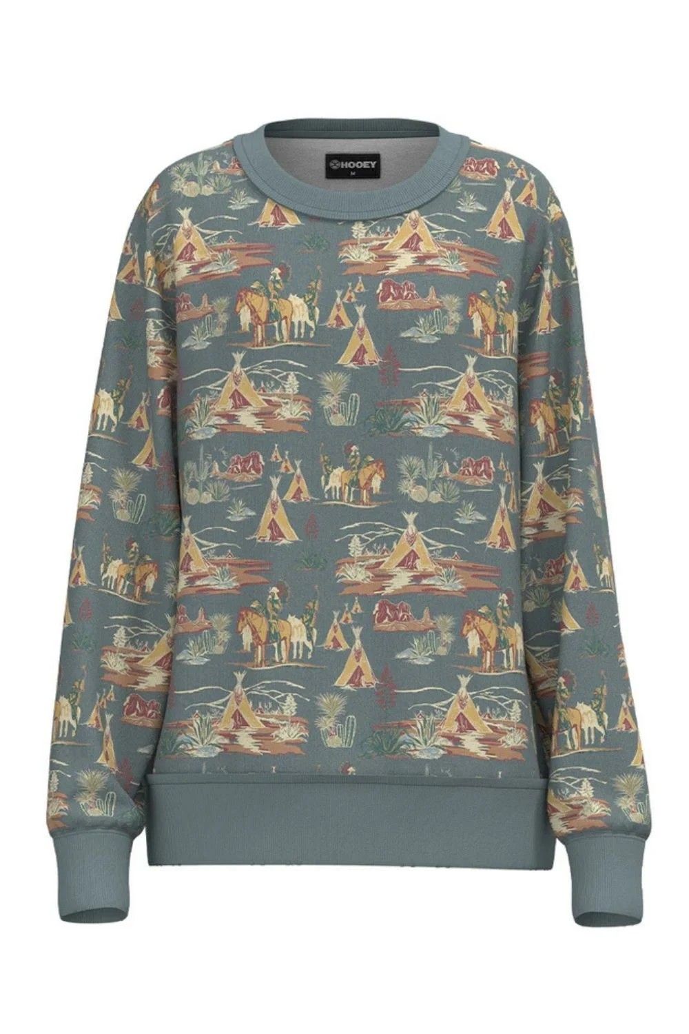 HOOEY GIRLS' STALLION CREW SWEATSHIRT