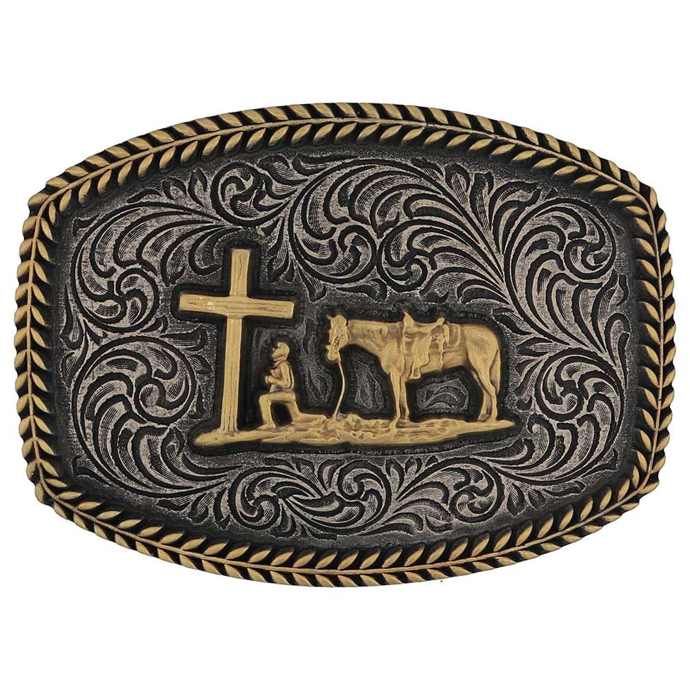 MONTANA SILVERSMITHS ATTITUDES FAITHFUL FRONTIER BUCKLE