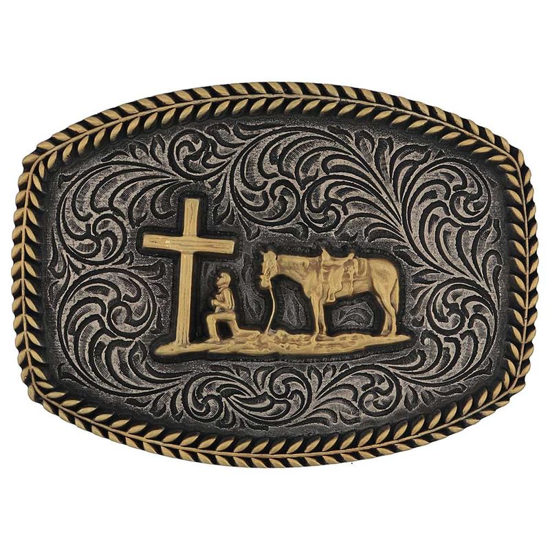 MONTANA SILVERSMITHS ATTITUDES FAITHFUL FRONTIER BUCKLE