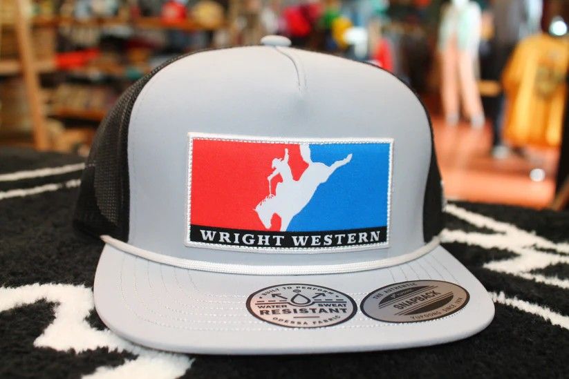 HOOEY WRIGHT BROTHERS CAP, COLOR: GREY/BLACK