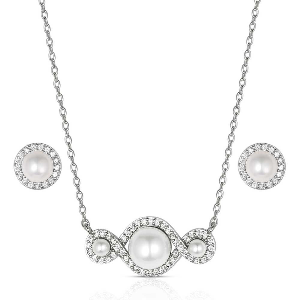 MONTANA SILVERSMITHS ENTWINED IN PEARLS JEWELRY SET