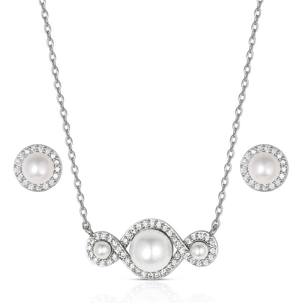 MONTANA SILVERSMITHS ENTWINED IN PEARLS JEWELRY SET