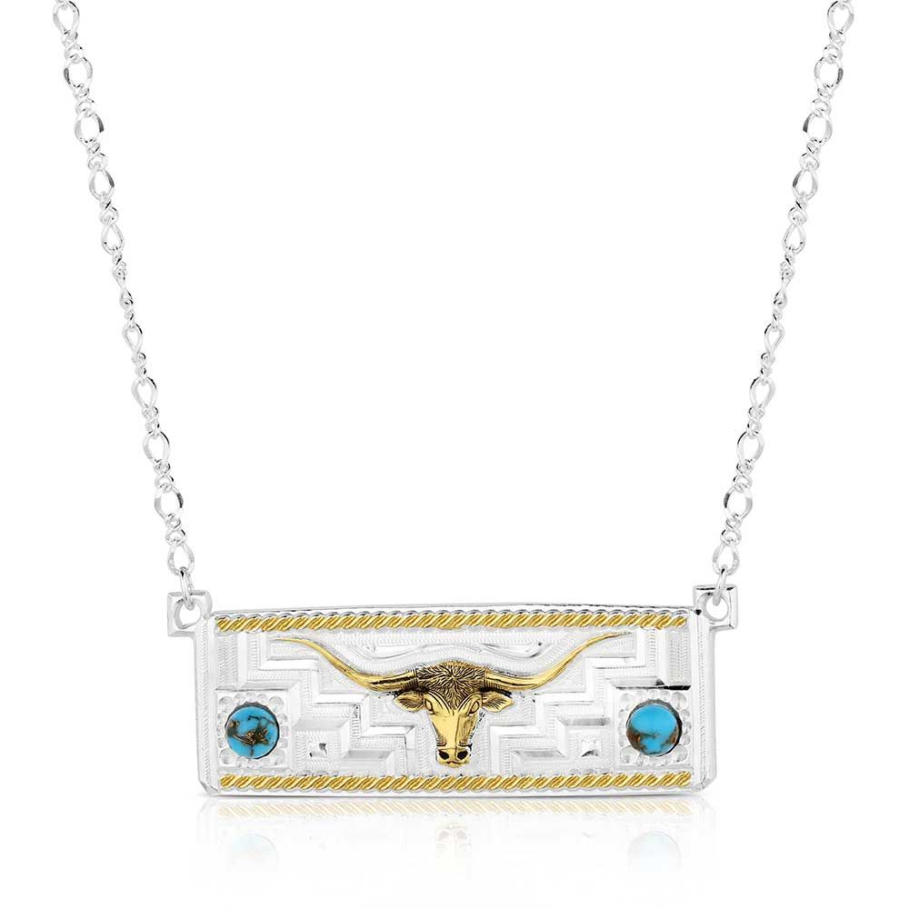 MONTANA SILVERSMITHS LONGHORN TRAILS NECKLACE