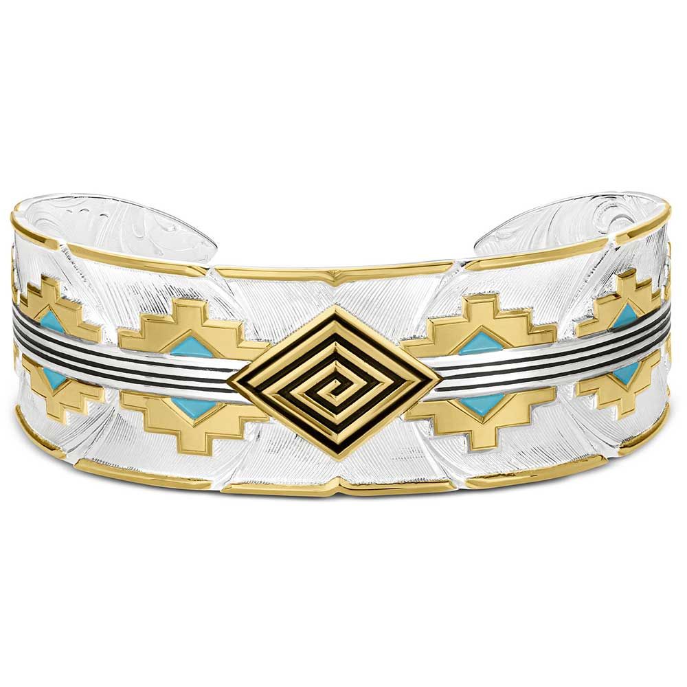 MONTANA SILVERSMITHS AZTEC FEATHER CUFF