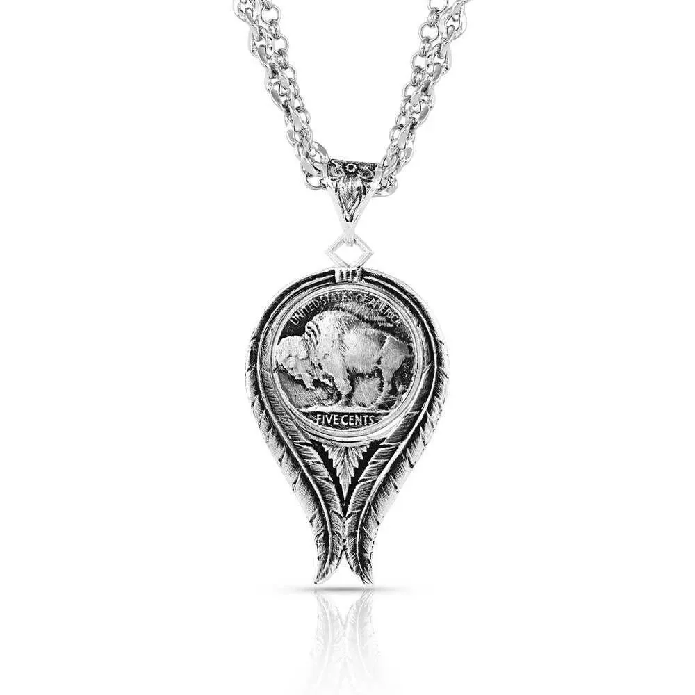 MONTANA SILVERSMITHS BUFFALO SPIRIT NECKLACE