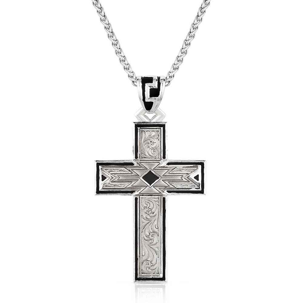 MONTANA SILVERSMITHS SOUTHWEST HORIZON CROSS NECKLACE