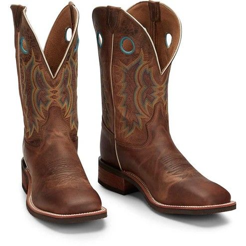 TONY LAMA MEN'S CREEDANCE COWHIDE BOOT - BROWN