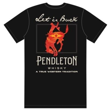 PENDLETON MEN'S WHISKEY LET 'ER BUCK GRAPHIC TEE