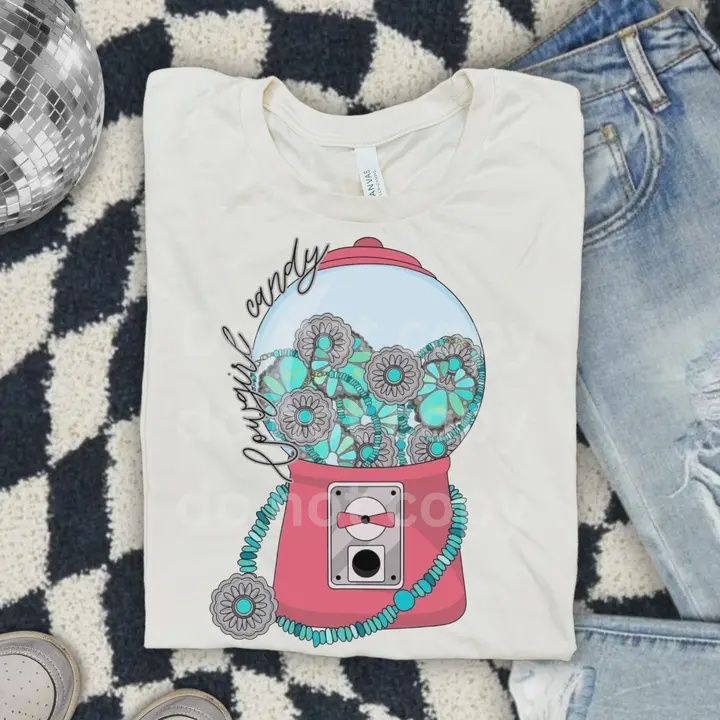 RUSTIC ROSE WOMEN'S COWGIRL CANDY GRAPHIC TEE