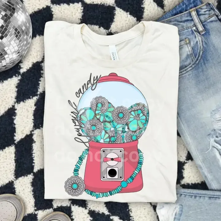 RUSTIC ROSE WOMEN'S COWGIRL CANDY GRAPHIC TEE