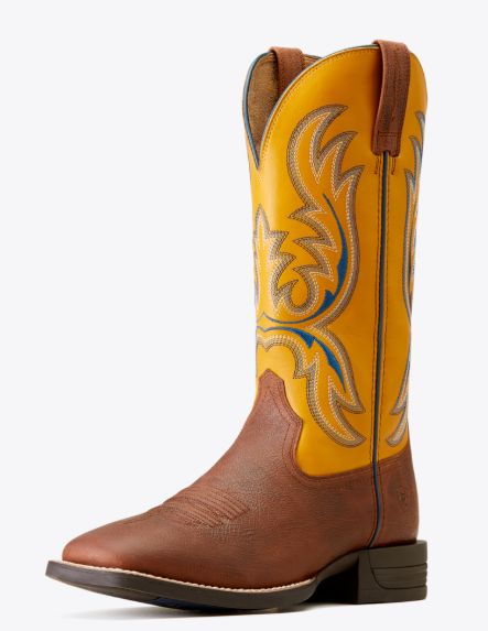 ARIAT MEN'S COWTOWN BULLHEAD BOOT - BROWN