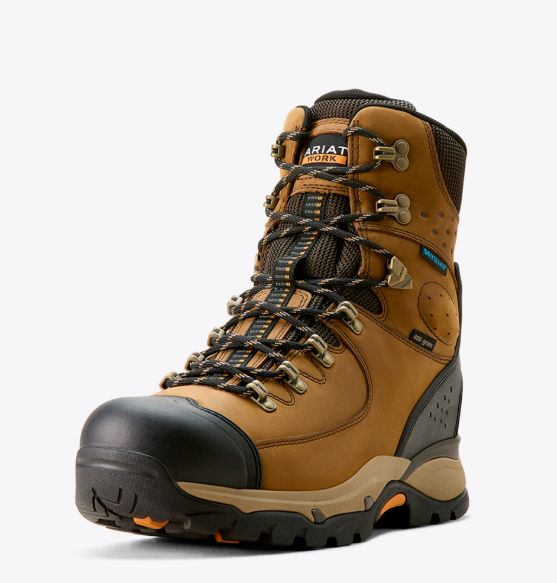 ARIAT MEN'S ENDEAVOR LACE-UP 8" WATERPROOF BOOT
