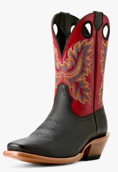 ARIAT MEN'S BRONC STOMPER BOOT - BLACK/BRIGHT RED ARIAT MEN'S BRONC STOMPER BOOT - BLACK/BRIGHT RED