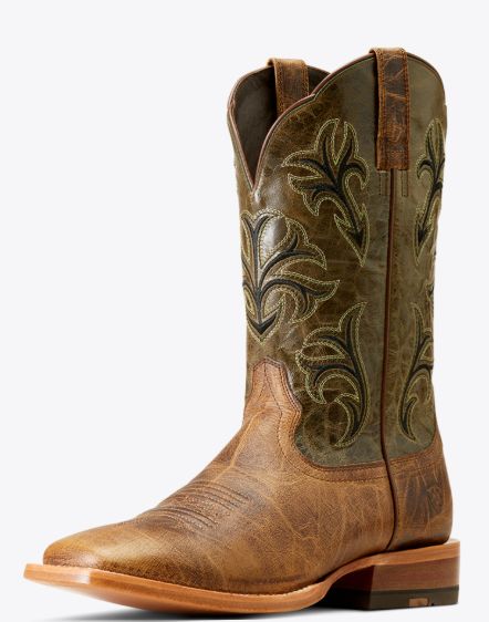 ARIAT MEN'S CRINKLED COWBOSS BOOT - BROWN