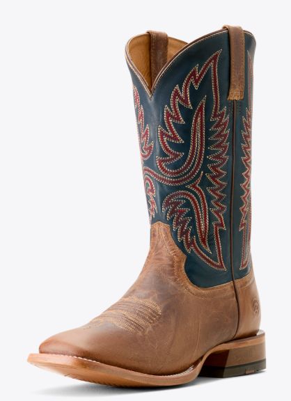 ARIAT MEN'S TANGLEWOOD BOOT - BONE/HONORABLE BLUE