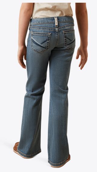 ARIAT GIRLS' R.E.A.L. LEILA BOOT CUT JEAN - ELANOR