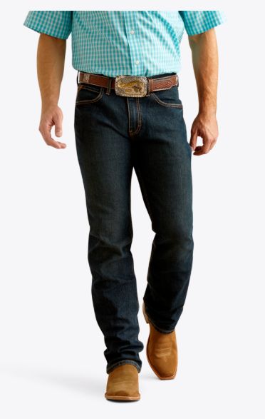ARIAT MEN'S M4 RELAXED PRO SERIES RAY BOOTCUT JEAN - BLACKSTONE