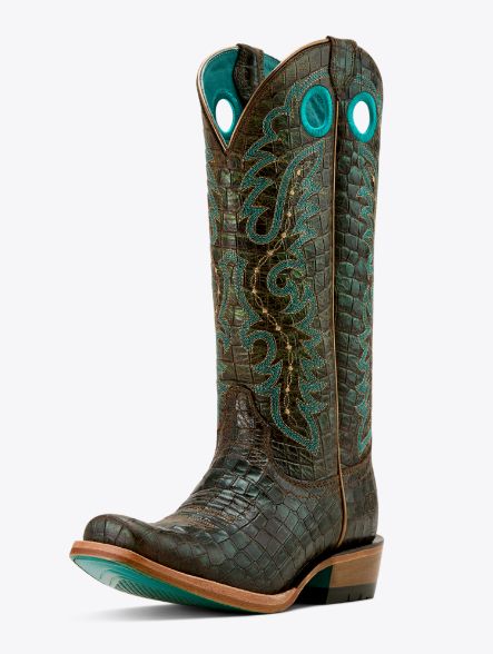 ARIAT WOMEN'S CUTTER TOE BOOT - CROC PRINT