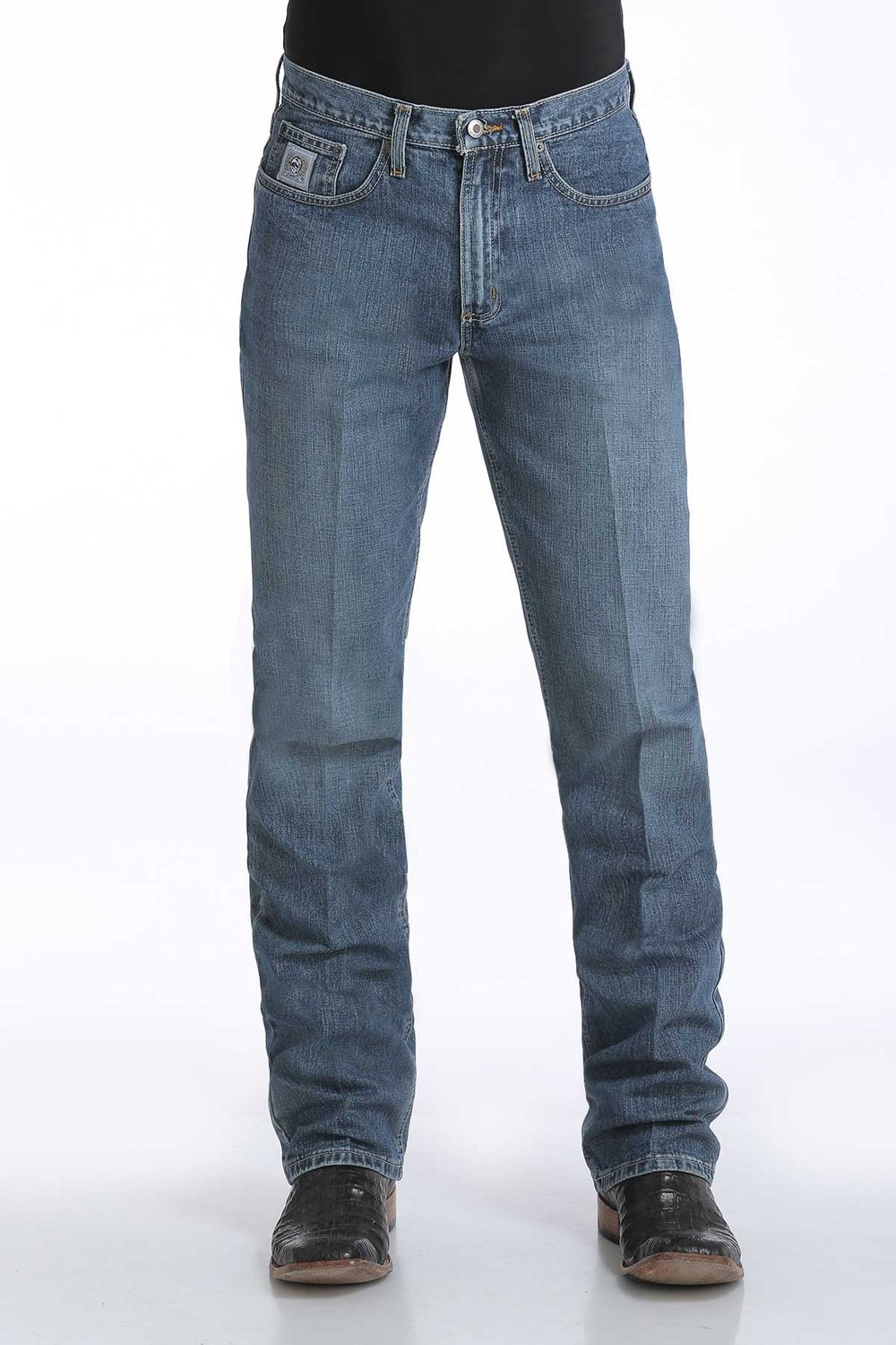 CINCH MEN'S SILVER LABEL SLIM FIT JEAN - MEDIUM STONE INDIGO