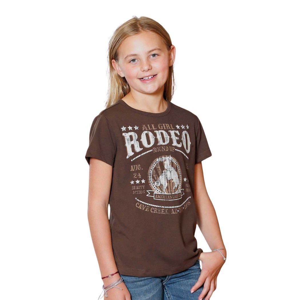 CRUEL DENIM GIRL'S TEE - BROWN