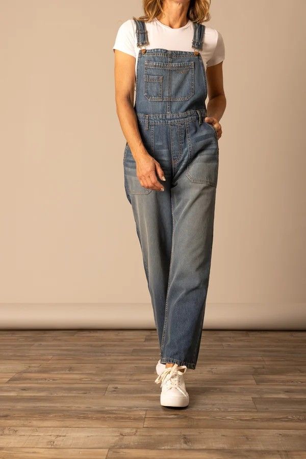 KIMES RANCH WOMEN'S BILLY OVERALL - DARK WASH
