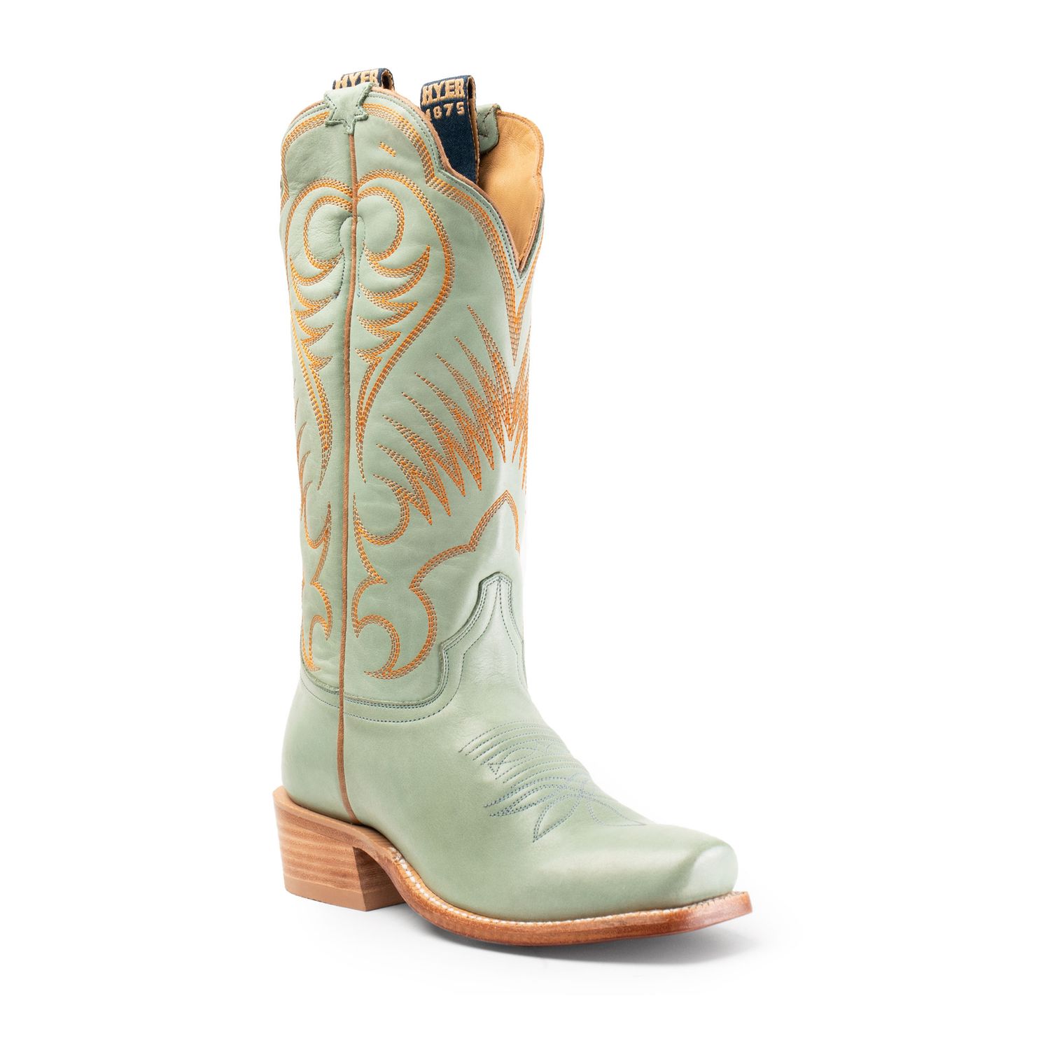 HYER WOMEN'S LEAWOOD CUTTER TOE BOOT - ROBIN'S EGG