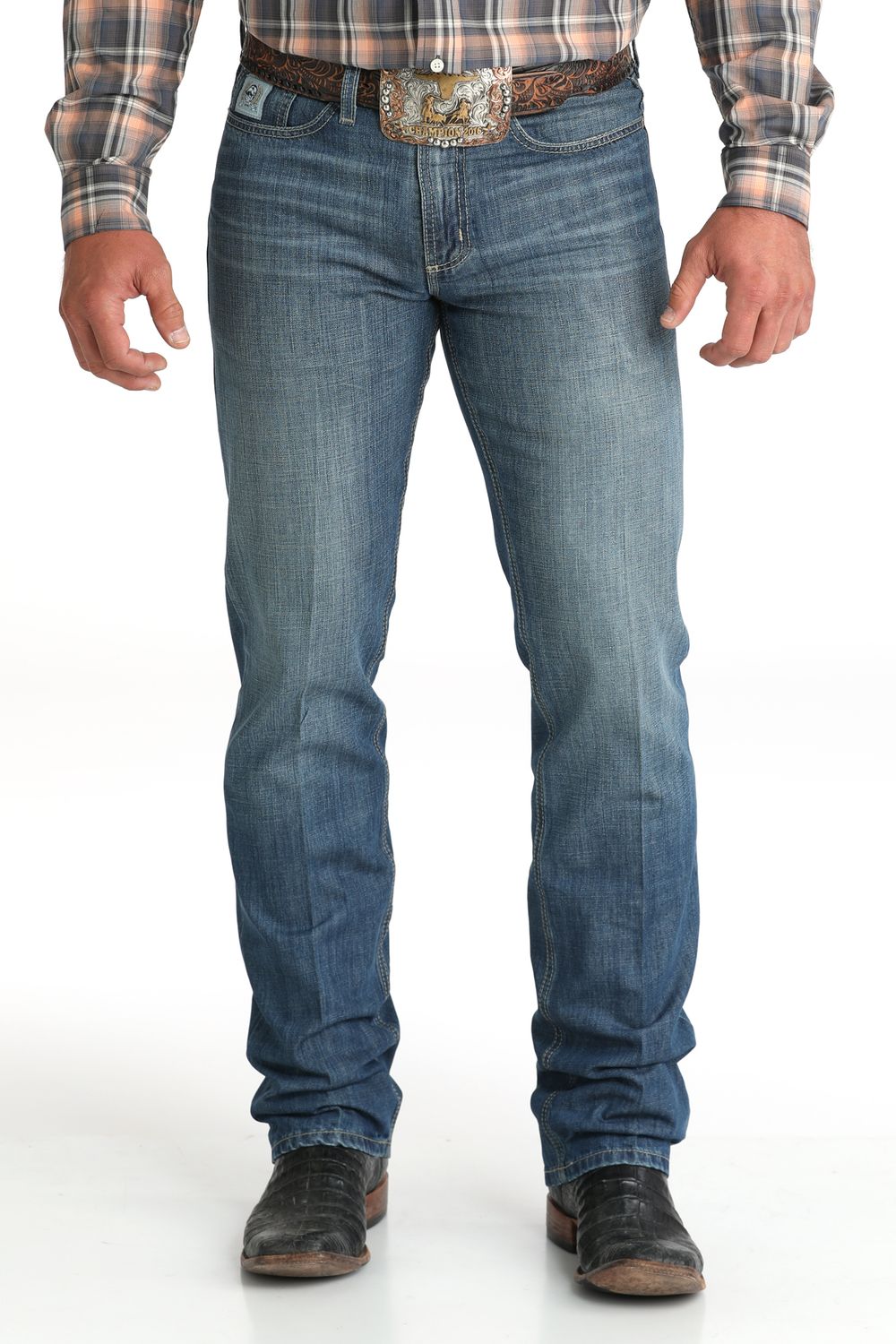 CINCH MEN'S SILVER LABEL SLIM STRAIGHT LEG JEAN - INDIGO